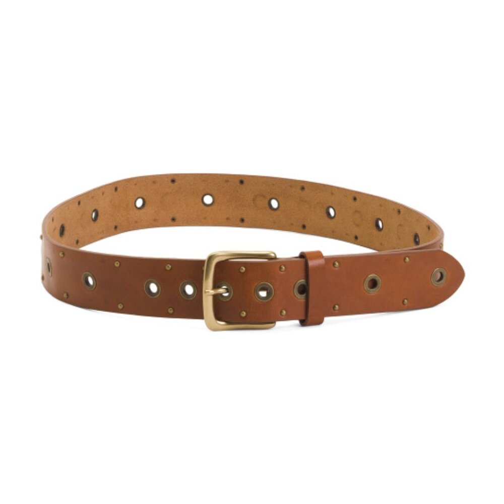 Depeche Denmark Cool Jeans Grommet 100% Leather Belt